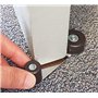 Butoir Butée Bloque-Porte Chromé - Type Pivotant - Monté sur le Sol - Beige - par Lifeswonderful