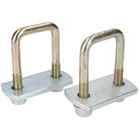 M10 40mm x 70mm U-N-Vis de fixation 1 paire avec les plaques et les écrous HAUTE RÉSISTANCE À UBR01/04