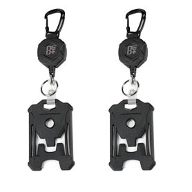 NEO+ Lot de 2 porte-clés rétractables très résistants