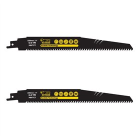 SabreCut SCRS1156XHM_2 Lot de 2 lames de scie sabre en carbure de tungstène variable 6-8 TPI S1156XHM Très rapide pour le bois e