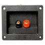 BORNIER POUR ENCEINTE - RECTANGULAIRE - DORE