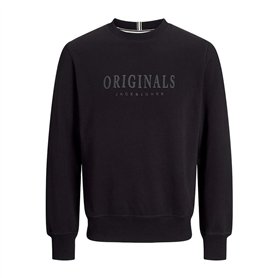 Sweat sans capuche homme Jack & Jones JORFREDERIKSBERG SWEAT 12265756 Noir