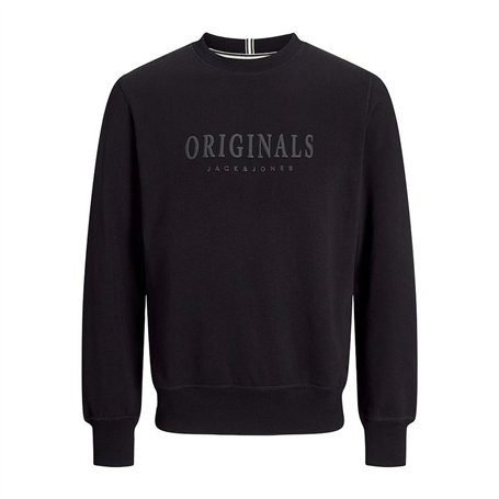 Sweat sans capuche homme Jack & Jones JORFREDERIKSBERG SWEAT 12265756 Noir