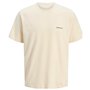 T-shirt à manches courtes homme Jack & Jones JORSPLIT BACK TEE 12272996 Blanc