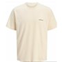 T-shirt à manches courtes homme Jack & Jones JORSPLIT BACK TEE 12272996 Blanc