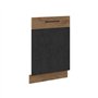 ROCK - Porte habillage lave-vaisselle - 60cm - Chene Lancelot et gris matera - CUISINIER
