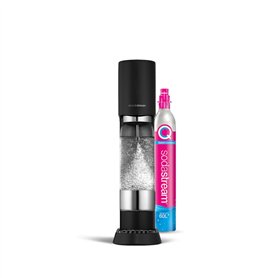SodaStream ensō Machine à Eau Pétillante et Soda | Pack 1 Bouteille 1L Compatible Lave-Vaisselle + 1 Recharge de Gaz 60L à Clips