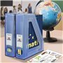 Acrimet Porte-Revues, Support Durable, Organisateur pour Dossiers pour Bureau (Plastique) (Couleur Bleu Transparent) (Lot de 2)
