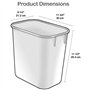 Acrimet Corbeille pour le recyclage et les déchets, 3,25 gallons / 13 quarts / 12 litres (en plastique) (vert et bleu) (lot de 2