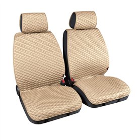 LAMPA – Cover-Tech Fabric Couvre-sièges Avant en Tissu Technique Beige/Blanc