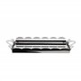 Alessi Recinto AM02 - Plateau Design Rectangulaire, avec Bord Festonné et Poignées en Acier Inoxydable
