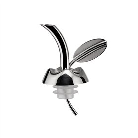 Alessi Msa32/tap Fior D'olio Bouchon Verseur Pour Bouteille D'huile en Acier Inoxydable 18/10 Brillant et Résine Thermoplastique