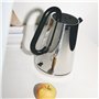 Alessi Toru NE01 B - Bouilloire Électrique Design, en Acier Inoxydable 18-10 et Résine Thermoplastique, Prise Européenne, 2400 W