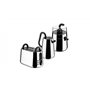 Alessi Toru NE01 B - Bouilloire Électrique Design, en Acier Inoxydable 18-10 et Résine Thermoplastique, Prise Européenne, 2400 W