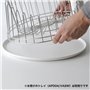 Alessi Apd04 a Tempo Egouttoir à Vaisselle en Acier Inoxydable 18/10 Brillant avec Égouttoir à Couverts en Résine Thermoplastiqu