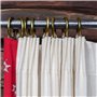Terryshop74 Crochets de rideau en anneau pour bâtons 12 pièces métal (Bronze)