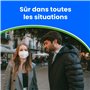 ADESTE – 50 Masques FFP2 Blancs Certifiés CE, approvisionnement contrôlé, élastiques confortables, hypoallergéniques et réglable