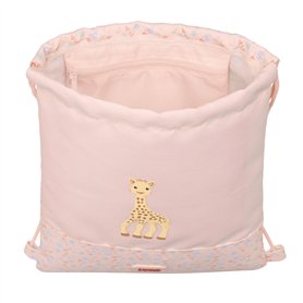 Sac à dos serré par des ficelles Sophie la Girafe 26 x 34 x 1 cm