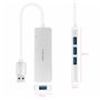 Hub USB NANOCABLE 10.16.4602 Argenté