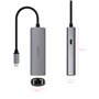 Hub USB NANOCABLE 10.16.4603 Gris 100 W