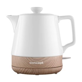 CONCEPT Hausgeräte RK0060 Bouilloire en céramique - 1 l - Blanc