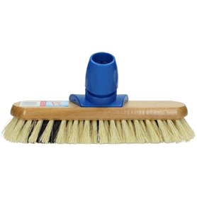 Sorbo Balai à Balayage/Balai à Poils Fibres – 22 cm – Manche en Bois – Nettoyage Intérieur & Extérieur – Poils Résistants – Parf