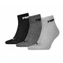 Chaussettes de Sport Puma QUARTER PLAIN 3P 701225904 003 Gris 3 paires