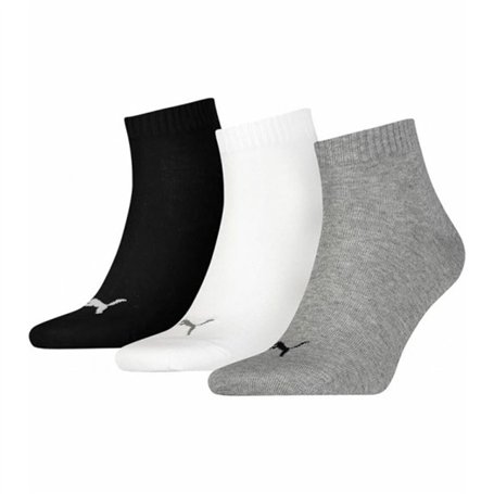 Chaussettes de Sport Puma QUARTER PLAIN 3P 701230337 882 Gris 3 paires