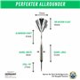 Champify® Blizzard Jeu de fléchettes en laiton 18 g avec pointe en acier | 3 fléchettes avec 6 tiges et ailettes | avec autres a