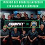 Champify® Blizzard Jeu de fléchettes en laiton 18 g avec pointe en acier | 3 fléchettes avec 6 tiges et ailettes | avec autres a
