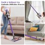 Elalove Tube Rigide Extensible Compatible aveu Dyson V11/V10/V15/V8/V7, Prolongateur de 73 cm avec 2 Brosses Jaunes, Connexion R
