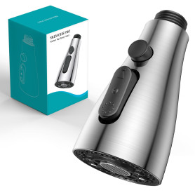 SREWOHS PRO Tête de pulvérisateur de robinet de cuisine extractible, pièce de rechange, buse de rechange pour pulvérisateur d'év