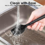JOOTUEPO 2 Pièces Spatule Silicone, Spatule Cuisine Patisserie, Silicone Résistant à la Chaleur Antiadhésifs Ustensiles à Maryse