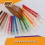 BIC Kids Visa Feutres de Coloriage à Pointe Fine, Lavables, Encre à base d'eau - Couleurs Assorties, Etui Carton de 18