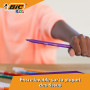 BIC Kids Visa Feutres de Coloriage à Pointe Fine, Lavables, Encre à base d'eau - Couleurs Assorties, Etui Carton de 18