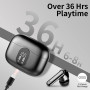 Écouteurs Bluetooth 5.3, Écouteur sans Fil avec 4 ENC Réduction Antibruit Mic Casque Bluetooth Hi-FI Son Stéréo, 36 Heures Durée
