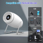 Vidéoprojecteur 4K Mini Projecteur Portable WiFi 6 BT 5.4, Projecteur Video avec Auto Keystone, 130 Pouces, 180° Rotation Compat