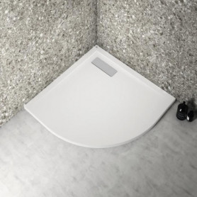 Receveur de douche extra plat 80x80 cm - quart de cercle - UltraFlat New - blanc 249,99 €