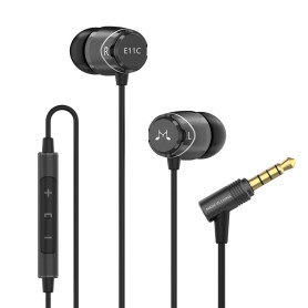 SoundMAGIC E11C Écouteurs Filaires Intra Auriculaires avec Microphone HiFi Stéréo Casques à Isolation Phonique avec Basses Puiss