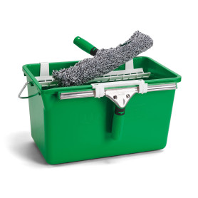 Kit de nettoyage des vitres Unger (raclette, support, housse microfibre, seau 12 L, largeur 35 cm, kit de démarrage raclette) AK