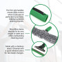 Unger AK011AUNGER ErgoTec Kit de démarrage pour Nettoyeur de vitres 2 en 1 – Raclette et Manchon en Microfibre pour Nettoyeur Ha