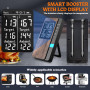 Thermomètre Cuisine, Apkezel Thermometre Viande avec Application, Meat Thermometer Étanche IP67 Sans Fil Avec Doubles Sondes, So
