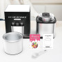 Sorbetière Turbine à Glace, Sorbetière Électrique, Machine à Glace en Acier Inoxydable, 2L Machines à Glace et Sorbetière pour S