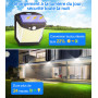 Vanranger Lampe Solaire Exterieur Détecteur Mouvement - 248 LED Lumiere Solaire Exterieur IP65 Etanche éclairage 270° Sécurité s