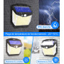 Vanranger Lampe Solaire Exterieur Détecteur Mouvement - 248 LED Lumiere Solaire Exterieur IP65 Etanche éclairage 270° Sécurité s