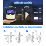 Vanranger Lampe Solaire Exterieur Détecteur Mouvement - 248 LED Lumiere Solaire Exterieur IP65 Etanche éclairage 270° Sécurité s