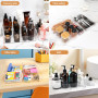 Sprifityy Lot de 28 Organisateurs de Tiroirs en Transparent, avec 4 tailles, organisateur de coiffeuse, Antidérapant plateau org
