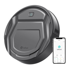 Lefant Aspirateur Robot, Mince Silencieux Connecté WiFi/Bluetooth/Alexa/App, 6 Modes de Nettoyage, Auto-Charge, 120min d'Autonom