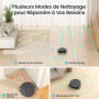 Lefant Aspirateur Robot, Mince Silencieux Connecté WiFi/Bluetooth/Alexa/App, 6 Modes de Nettoyage, Auto-Charge, 120min d'Autonom