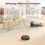 Lefant Aspirateur Robot, Mince Silencieux Connecté WiFi/Bluetooth/Alexa/App, 6 Modes de Nettoyage, Auto-Charge, 120min d'Autonom